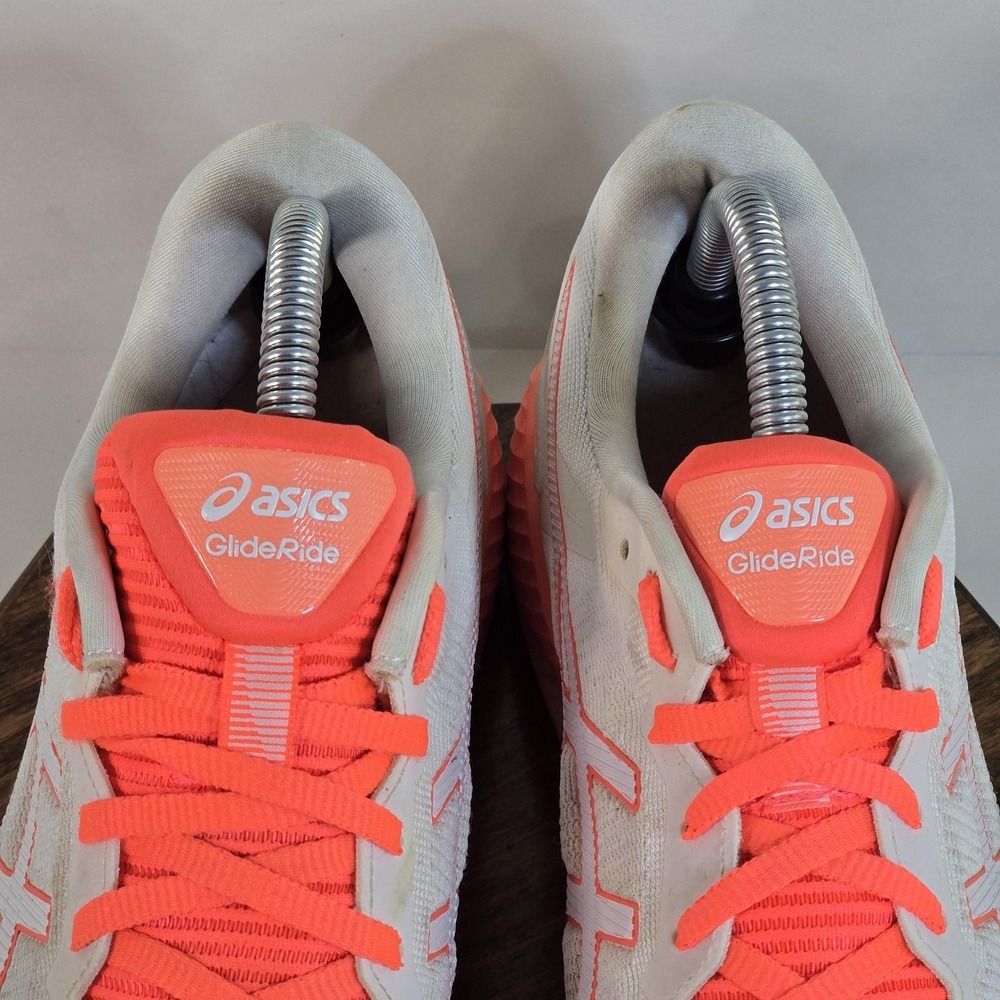 Asics GlideRide Tokyo Shoes Womens Size 9.5 White Pink Running Sneakers Road - Picture 4 of 10